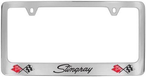 Chevrolet Corvette C3 Chrome Plated Metal License Plate Frame Holder in Saudi Arabia