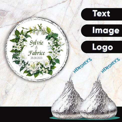 0.75'' Custom Round Candy Stickers Personalized Lables for Party Birthday Wedding Favors Labels Mini Candy Stickers 60-240PCS in Kuwait