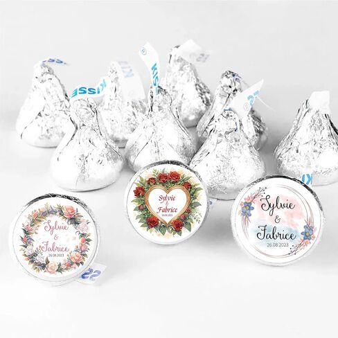 0.75'' Custom Round Candy Stickers Personalized Lables for Party Birthday Wedding Favors Labels Mini Candy Stickers 60-240PCS in Kuwait