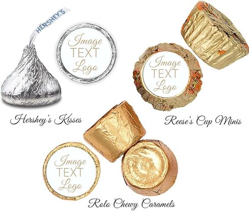 0.75'' Custom Round Candy Stickers Personalized Lables for Party Birthday Wedding Favors Labels Mini Candy Stickers 60-240PCS in Kuwait