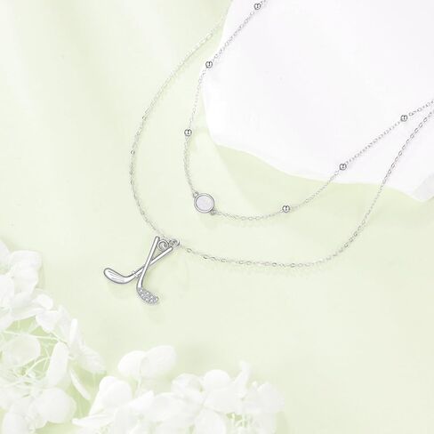 MONGAS Golf Necklace for Women 925 Sterling Silver Golf Necklace Sports Jewelry Christmas Gifts for Women in Saudi Arabia