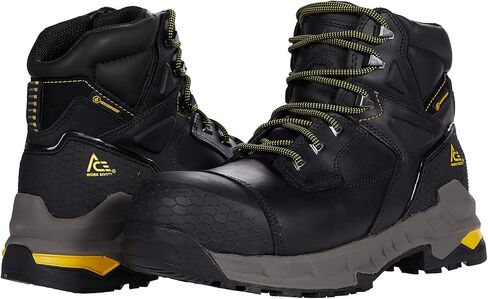 ACE Unisex Slip-Resistant Composite-Toe Ankle Boots - Lightweight, Waterproof, Electrical-Hazard (EH) Rated Women's & Men's Work Boots for Construction, Utility, Maintenance - Redrock 6" CT, Size 11 in Kuwait