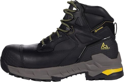 ACE Unisex Slip-Resistant Composite-Toe Ankle Boots - Lightweight, Waterproof, Electrical-Hazard (EH) Rated Women's & Men's Work Boots for Construction, Utility, Maintenance - Redrock 6" CT, Size 11 in Kuwait
