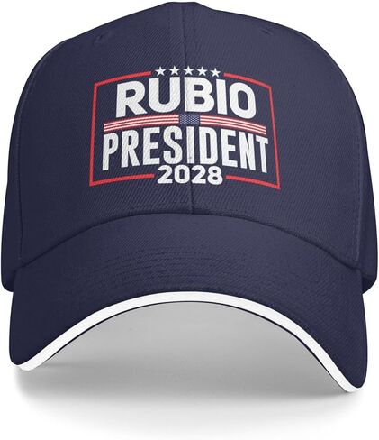 Rubio 2028 Hat Rubio for President 2028 Hat Adjustable Baseball Cap for Men Wemen Black in Saudi Arabia