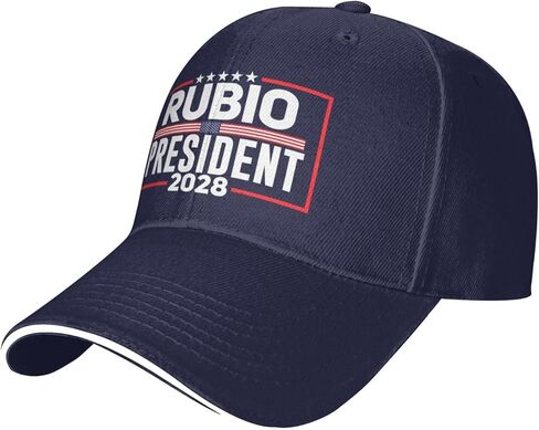 Rubio 2028 Hat Rubio for President 2028 Hat Adjustable Baseball Cap for Men Wemen Black in Saudi Arabia