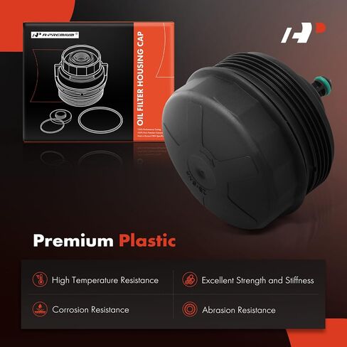 A-Premium Oil Filter Housing Cap Assembly Compatible with BMW 328i, 330i, 335i, X5, 525i, 525xi, 528i, 535i GT, X3, 435i Gran Coupe, X1, 740Li xDrive, 228i, X6, 640i, X4, 128i, Z4, M3, # 11427525334 in Saudi Arabia
