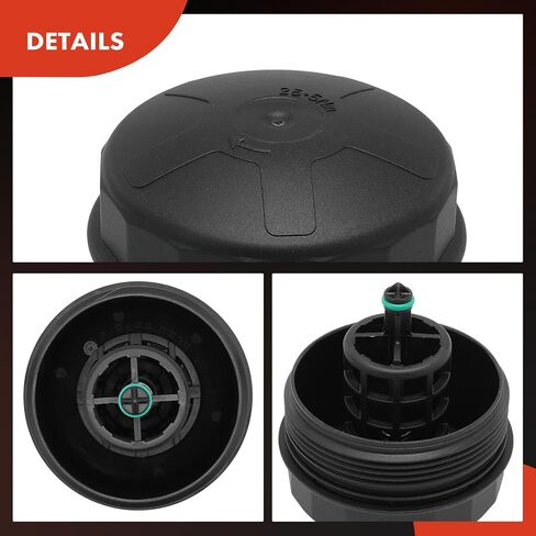 A-Premium Oil Filter Housing Cap Assembly Compatible with BMW 328i, 330i, 335i, X5, 525i, 525xi, 528i, 535i GT, X3, 435i Gran Coupe, X1, 740Li xDrive, 228i, X6, 640i, X4, 128i, Z4, M3, # 11427525334 in Saudi Arabia