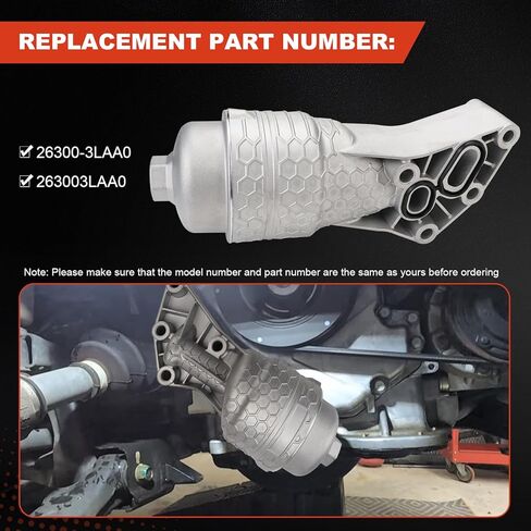 263003LAA0 Oil Filter Complete Assy Kit Compatible with Hyundai Palisade 2020 2021 For Genesis G80 2017-2020 for Kia Telluride 2020-2021 for Sorento Cadenza Sedona 2019-2021 in Kuwait