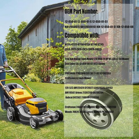 49065-7007 فلتر الزيت 49065-0721 492932 492932S 28 050 01-S لكاواساكي FR691V FR730V FR651V FR541V FR600V FX600V FS730 FX600V 4 دورة المحرك AM125424 GY20577 أجزاء محرك جزازة العشب in Kuwait