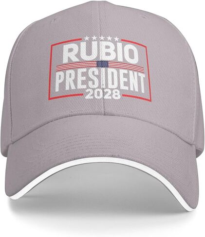 Rubio 2028 Hat Rubio for President 2028 Hat Adjustable Baseball Cap for Men Wemen Black in Saudi Arabia