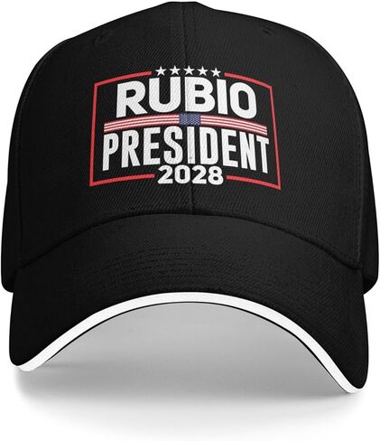 Rubio 2028 Hat Rubio for President 2028 Hat Adjustable Baseball Cap for Men Wemen Black in Saudi Arabia