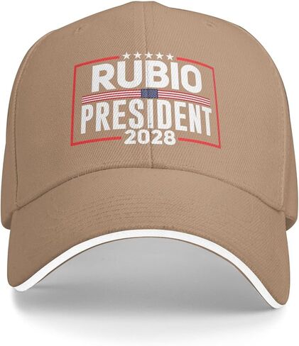 Rubio 2028 Hat Rubio for President 2028 Hat Adjustable Baseball Cap for Men Wemen Black in Saudi Arabia
