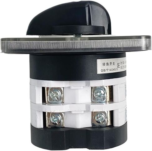 1PCS 50A 2 Poles 8 Terminals Rotary Cam Switch Universal Changeover Select Interruptor Optional Positions YMZ12-50/2(1-0-2) in Kuwait