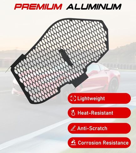 Black Aluminum C8 Side Intake Grille Guard Mesh Fit for Corvette C8 Stingray Z51 2020-2025 2PCS Side Intake Grille Guard Set Front Bumper Grille Grill Cover in Kuwait