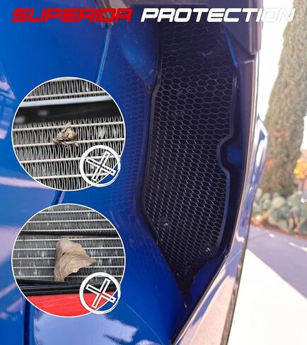 Black Aluminum C8 Side Intake Grille Guard Mesh Fit for Corvette C8 Stingray Z51 2020-2025 2PCS Side Intake Grille Guard Set Front Bumper Grille Grill Cover in Kuwait