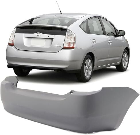 FitParts Compatible With Rear Bumper Cover 2004-2009 Toyota Prius base Touring Hatchback 04-09. New, Primed and Ready for Paint. TO1100239 5215947903 2005 2006 2007 2008 in Saudi Arabia
