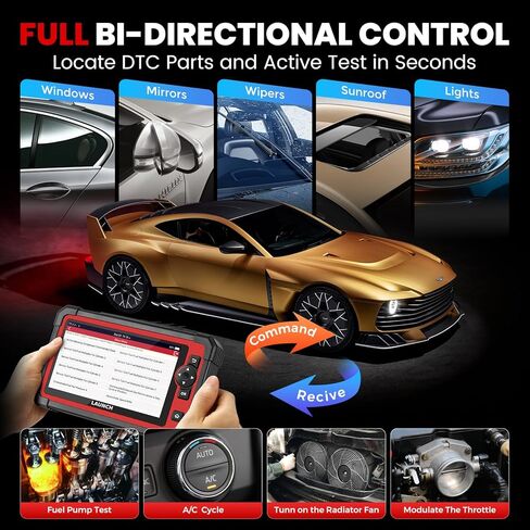 LAUNCH X431 CRP919E Elite OBD2 Scanner, 2025 New Bidirectional Scan Tool with CANFD DOIP, ECU Coding, Active Test, 35+ Service, Full System, FCA Autoauth, TPMS &BST360, 2-Year Free Update in Kuwait