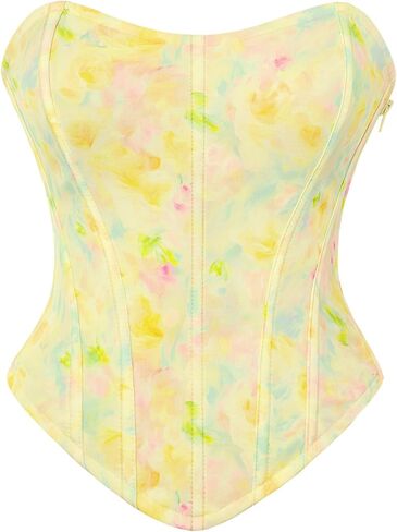 Scarlet Darkness Corset Tops for Women Renaissance Floral Bustier Western Concert Going Out Top in Saudi Arabia