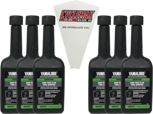 Six Pack Compatible with Yamaha Ring Free Plus Fuel Additive ACC-RNGFR-PL-12 Contains Six 12oz Bottles and a Funnel in Saudi Arabia