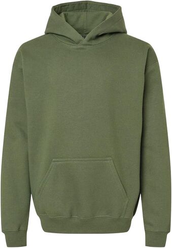 Gildan Youth Softstyle Midweight Fleece Hooded Sweatshirt, MILITARY GREEN, XL in Saudi Arabia