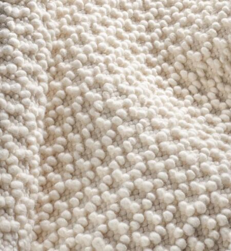 Handwoven Wool Area Rug - Hand Woven Natural Carpet Rugs- Bedroom Living Room Dining Room (Ivory- 6'x9') in Saudi Arabia