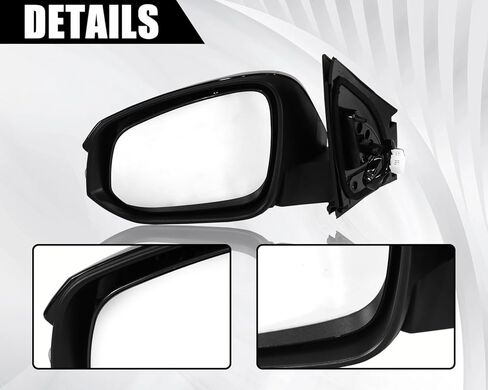 Side Mirror Compatible with Toyota RAV4 2013 2014 2015,Left Driver Side Black Rearview Mirror with Power Glass Heated and Turn Signal Light 7pins Replacement for TO1321310 in Saudi Arabia
