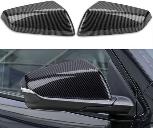 Driver & Passeger Side Rearview Mirror Cover Cap Compatible with Chevy Equinox GMC Terrain 2018-2023 Carbon Fiber Exterior Side Mirror Cover Replacement for 23406416 23406417 84225387 84545949 in Saudi Arabia
