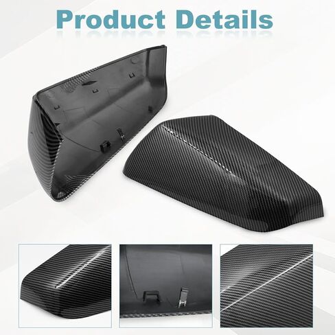 Driver & Passeger Side Rearview Mirror Cover Cap Compatible with Chevy Equinox GMC Terrain 2018-2023 Carbon Fiber Exterior Side Mirror Cover Replacement for 23406416 23406417 84225387 84545949 in Saudi Arabia