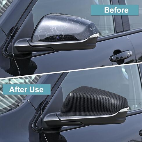 Driver & Passeger Side Rearview Mirror Cover Cap Compatible with Chevy Equinox GMC Terrain 2018-2023 Carbon Fiber Exterior Side Mirror Cover Replacement for 23406416 23406417 84225387 84545949 in Saudi Arabia