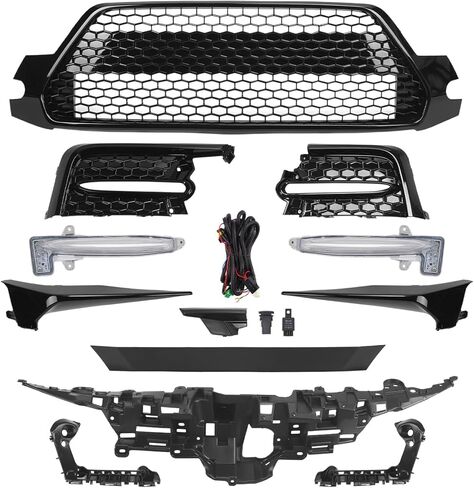 Front Bumper Grille Fog Light Set for 2020-2022 Toyota Corolla SE XSE, Primed in Kuwait