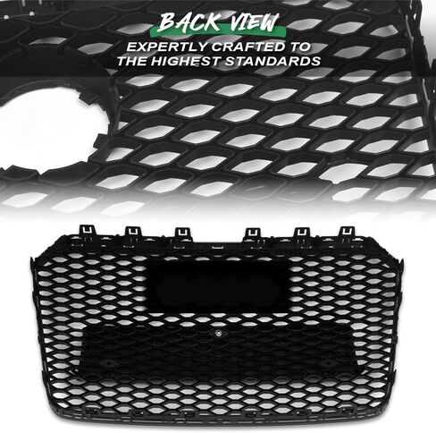 7422453233232 متوافق مع 2013-2016 Audi A5 / S5 B8.5 أسود غير لامع RS-Honeycomb Mesh Front Bumper Grill Grille in Saudi Arabia