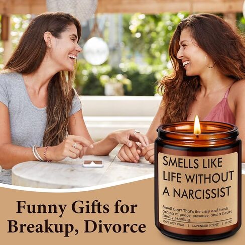 شمعة ميراكو، هدايا الطلاق للنساء، هدايا الانفصال للنساء والرجال - الانفصال، ديكورات حفلات الطلاق - ابتهج، هدايا مضحكة للمرأة المطلقة حديثًا، الأخت المطلقة للتو، أفضل صديق لها in Kuwait