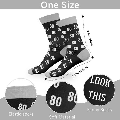 Best 80th Birthday Gifts for Men, 80th Birthday Gifts for 80 Years Old Man Men, Cool Unique Socks Gift for Age 80 Dad Grandpa Brother Uncle Husband Friend,Christmas Stocking Stuffers in Saudi Arabia