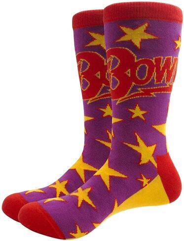 David Bowie Socks Stars Infill Logo Official Mens Red Uk Size 7 - 11 in Saudi Arabia