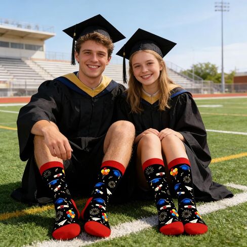 Funny Graduation Socks Class of 2026 - If You Can Read This I Am Grad Gifts for Her Him, Senior 2026 Gifts for Women Men Graduation, High School College Nursing Graduate Presents, Middle School Sock in Kuwait