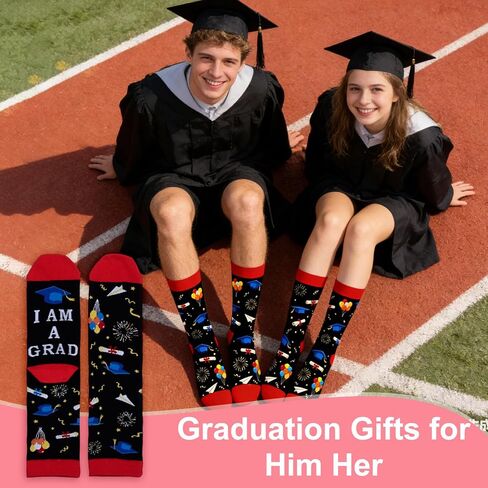 Funny Graduation Socks Class of 2026 - If You Can Read This I Am Grad Gifts for Her Him, Senior 2026 Gifts for Women Men Graduation, High School College Nursing Graduate Presents, Middle School Sock in Kuwait