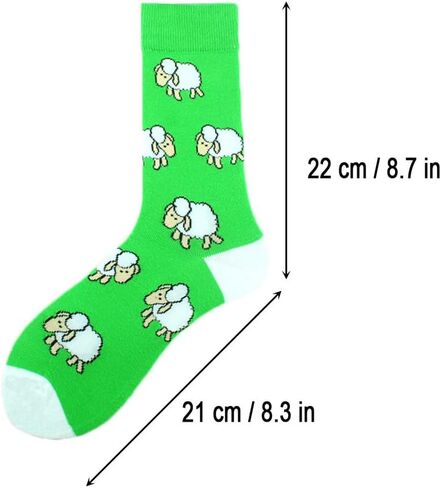 جوارب VVEEWUU للرجال بنمط مضحك مكونة من 5 قطع جوارب قطنية مطبوعة عصرية هدايا للرجال والنساء (ألوان مختلطة 1) in Kuwait