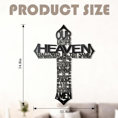 ديكور حائط متقاطع معدني كبير من Sinseike (أسود) in Kuwait