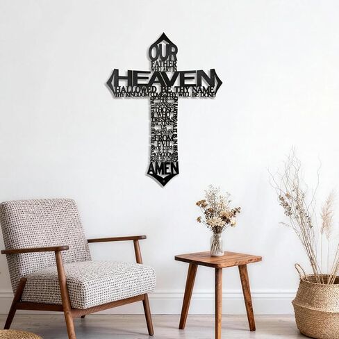 ديكور حائط متقاطع معدني كبير من Sinseike (أسود) in Kuwait