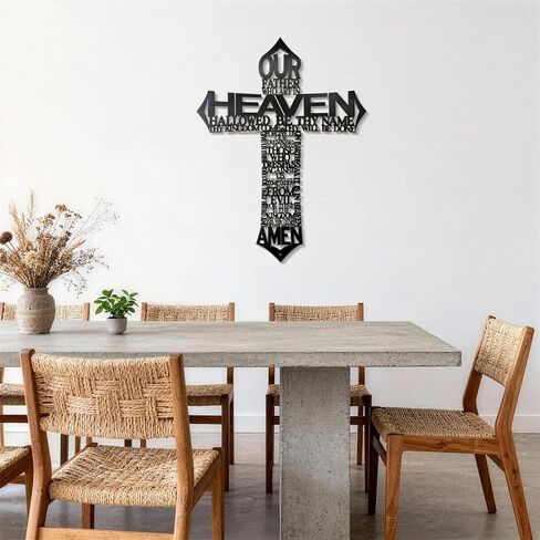 ديكور حائط متقاطع معدني كبير من Sinseike (أسود) in Kuwait