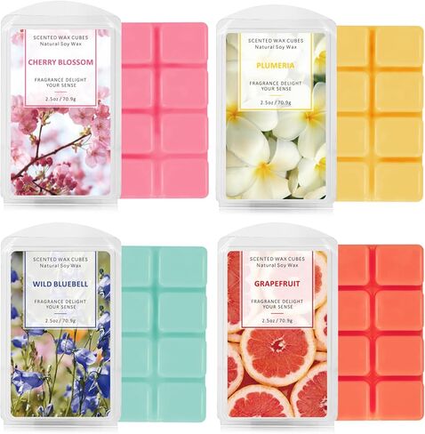 SCENTORINI Wax Melts Wax Cubes, Winter Cedarwood Candle Wax Melts Strong Scent, Soy Scented Wax Melts for Wax Warmer Christmas Home Decor, 2 x 2.5 oz in Kuwait