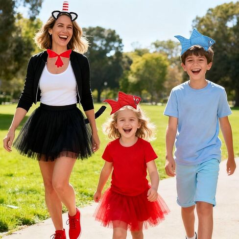 Kirei Sui Cat Costume for Women, Cute Hat Ears Headband, tail & Lined Tutu for Halloween Christmas Parties Accessories in Saudi Arabia