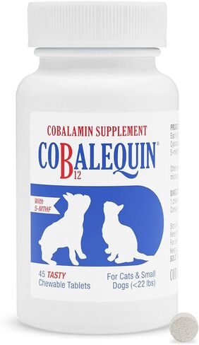 مكمل غذائي كوباليكوين بي 12 للقطط والكلاب الصغيرة، 45 قرص قابل للمضغ من نوتراماكس in Kuwait