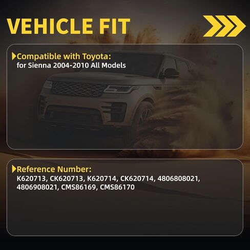 Front Lower Control Arm w/Ball Joint Fit for Toyota Sienna 2004 2005 2006 2007 2008 2009 2010 MS86169 MS86170-2 Set Suspension Kit in Kuwait