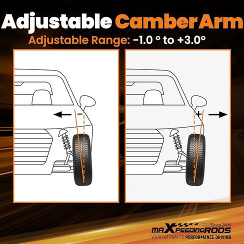 maXpeedingrods Adjustable Rear Lower Camber Arm for BMW E36 E46 3-Series E83 E85 E89 1992-2024, Upgraded PU Bushings Control Arms in Saudi Arabia