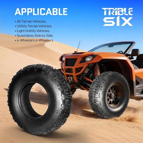TRIBLE SIX 21x7-10 ATV/UTV Tires,21x7x10 All-Terrain Mud & Trail Tires,4PR,Tubeless,Set of 2 in Saudi Arabia