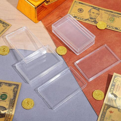 20 Pcs 10 oz Silver Bar Case Clear Acrylic Gold Bar Storage Box Container for 10 Ounce Silver Bars in Kuwait