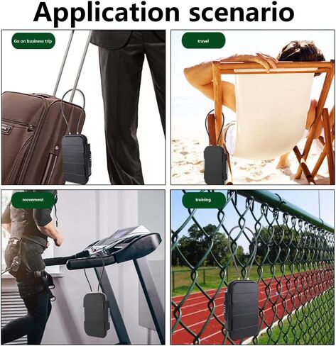 4-Digit Combination Mini Box for Travel Safe,Beach Safe for Valuables and Phone,Keep Your Money, Passport, and Earrings, Rings in our Small Box for Travel and Dorm Rooms(Black) in Kuwait