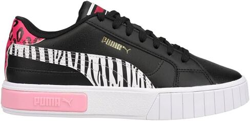 حذاء رياضي كاجوال برباط من PUMA Kids Girls Cali Star Summer Roar Zebra - أسود in Saudi Arabia