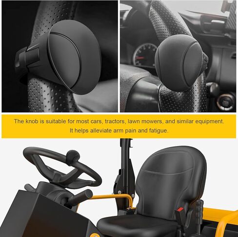 Car Steering Wheel Knob, Non-Slip Silicone Steering Wheel Spinner Driving Turning Assist, 360 Degree Rotation Knob Power Handle for Cars Trucks SUVs, Car Accessories in Kuwait